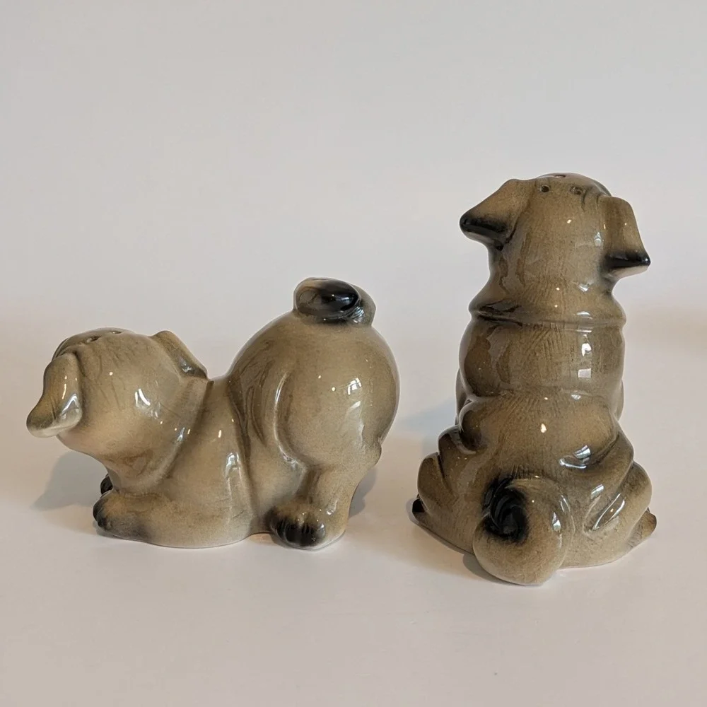 Big Sky Carvers Canine Salt Pepper Lot 6 Dogs-Beagle Westie Basset Pug Cocker